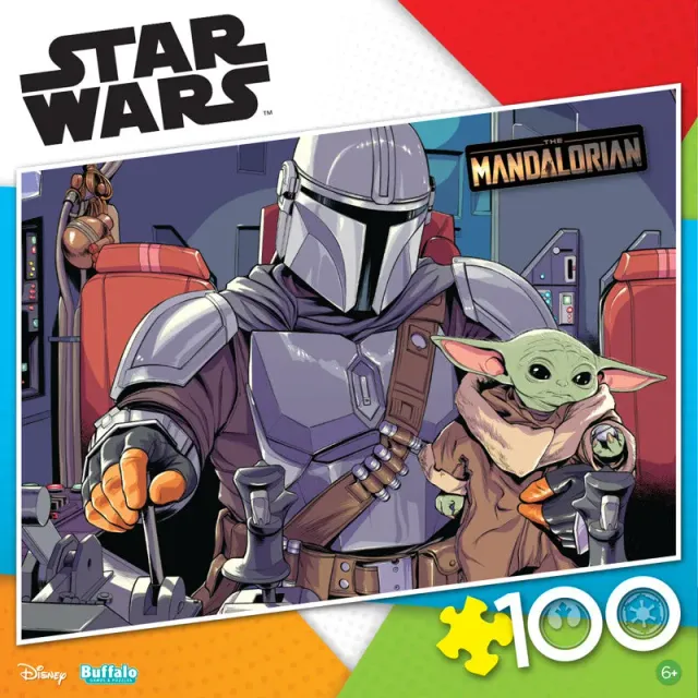 Buffalo Games Star Wars Mandalorian Child puslespil 100 brikker