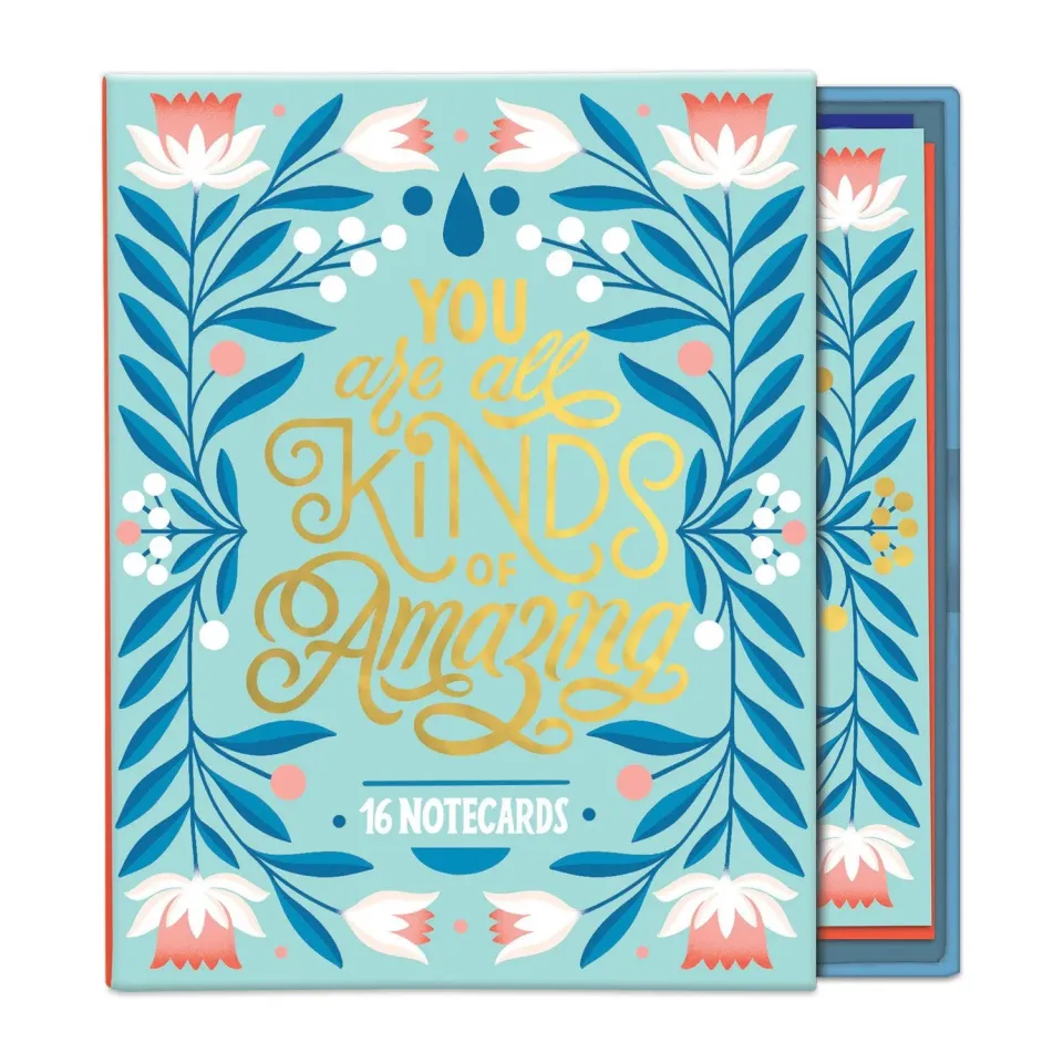 Good Puzzle Grau Amazing lykønskningskort 16 stk guld