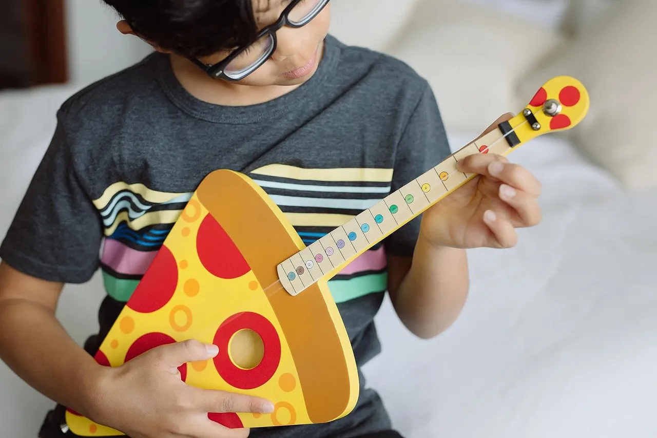 Tinkertar Pizza Guitar børneguitar 1 streng legetøj