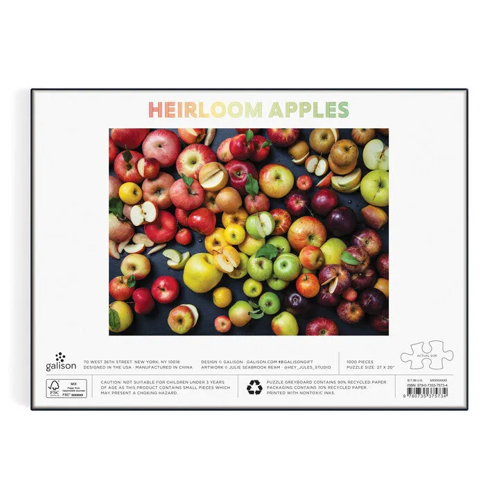 Galison Heirloom Apples puslespil 1000 brikker æbler