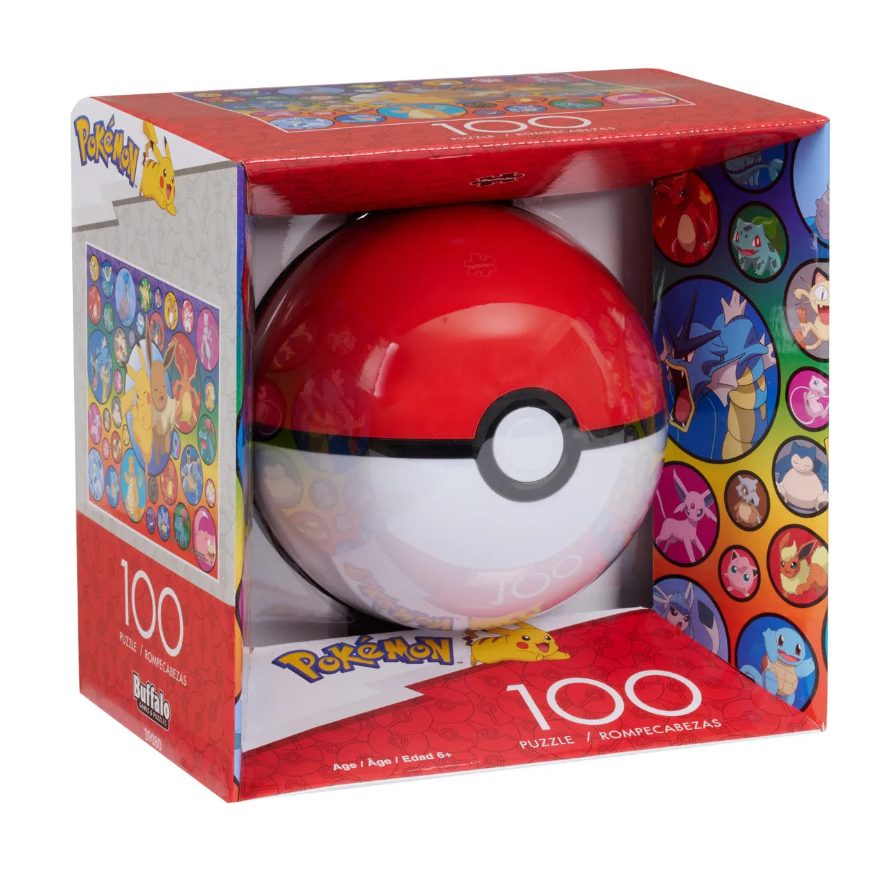 Buffalo Games Pokemon Pokeball Bubbles puslespil 100 brikker børnemotiv