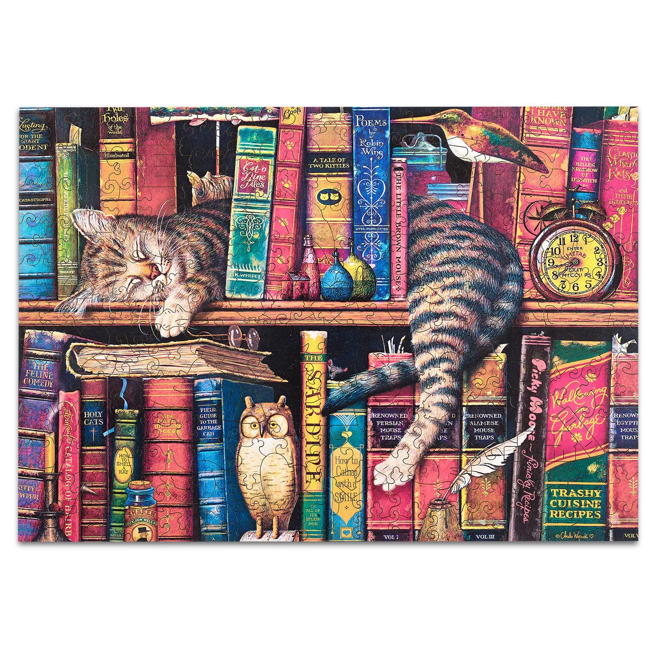 Buffalo Games Charles Wysocki Frederick the Literate træpuslespil 250