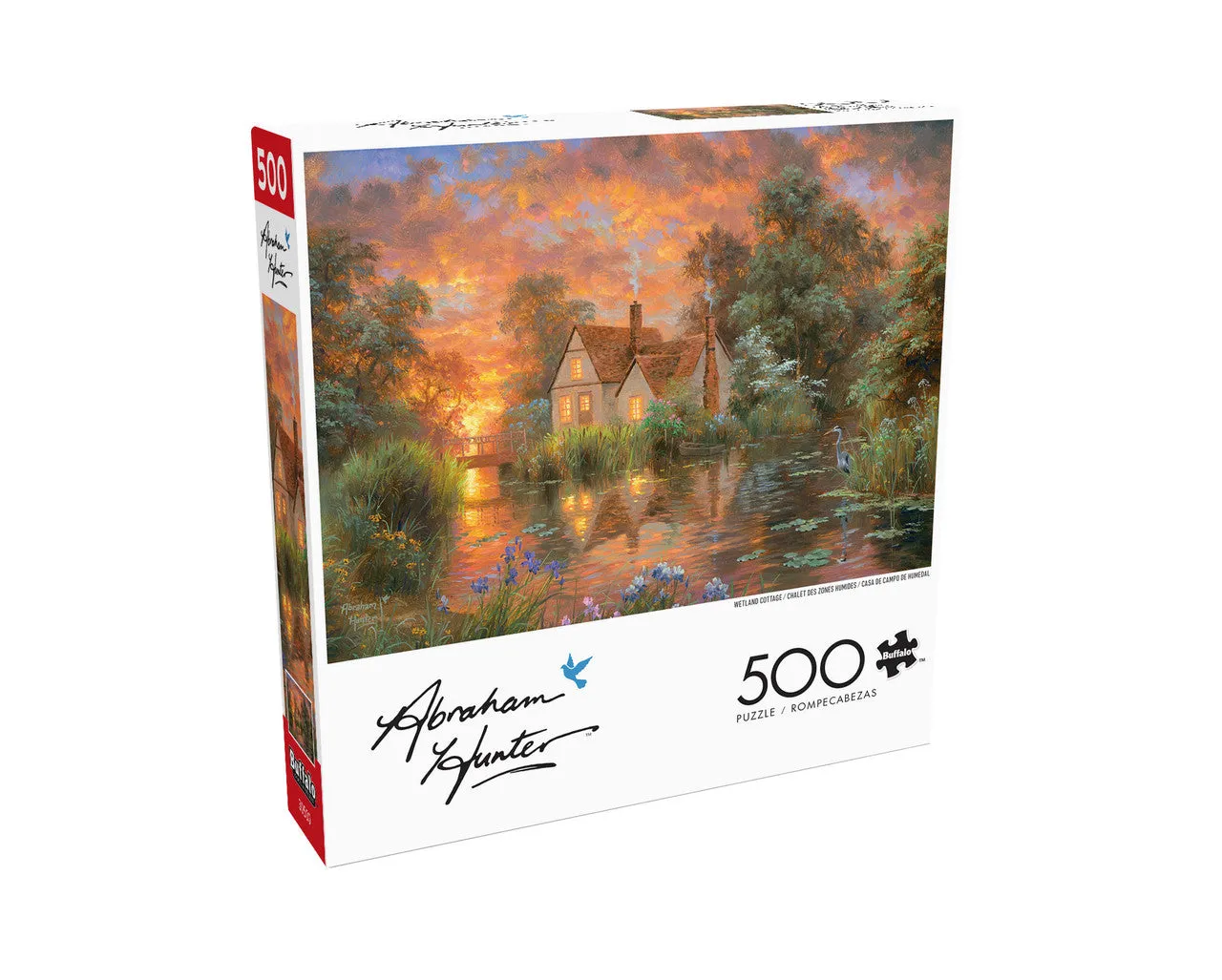 Buffalo Games Wetland Cottage Abraham Hunter puslespil 500 brikker