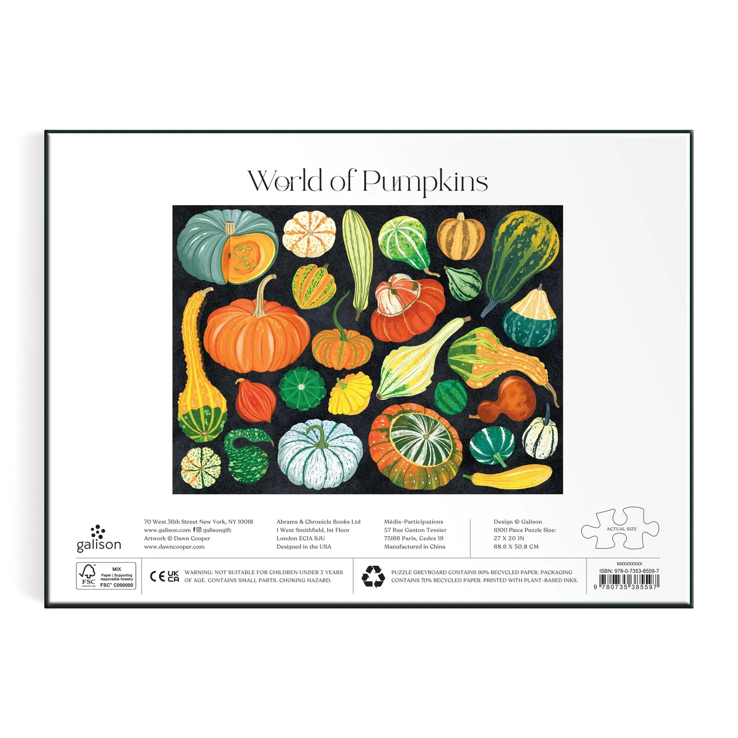 Good Puzzle Co. World of Pumpkins puslespil 1000 brikker græskar