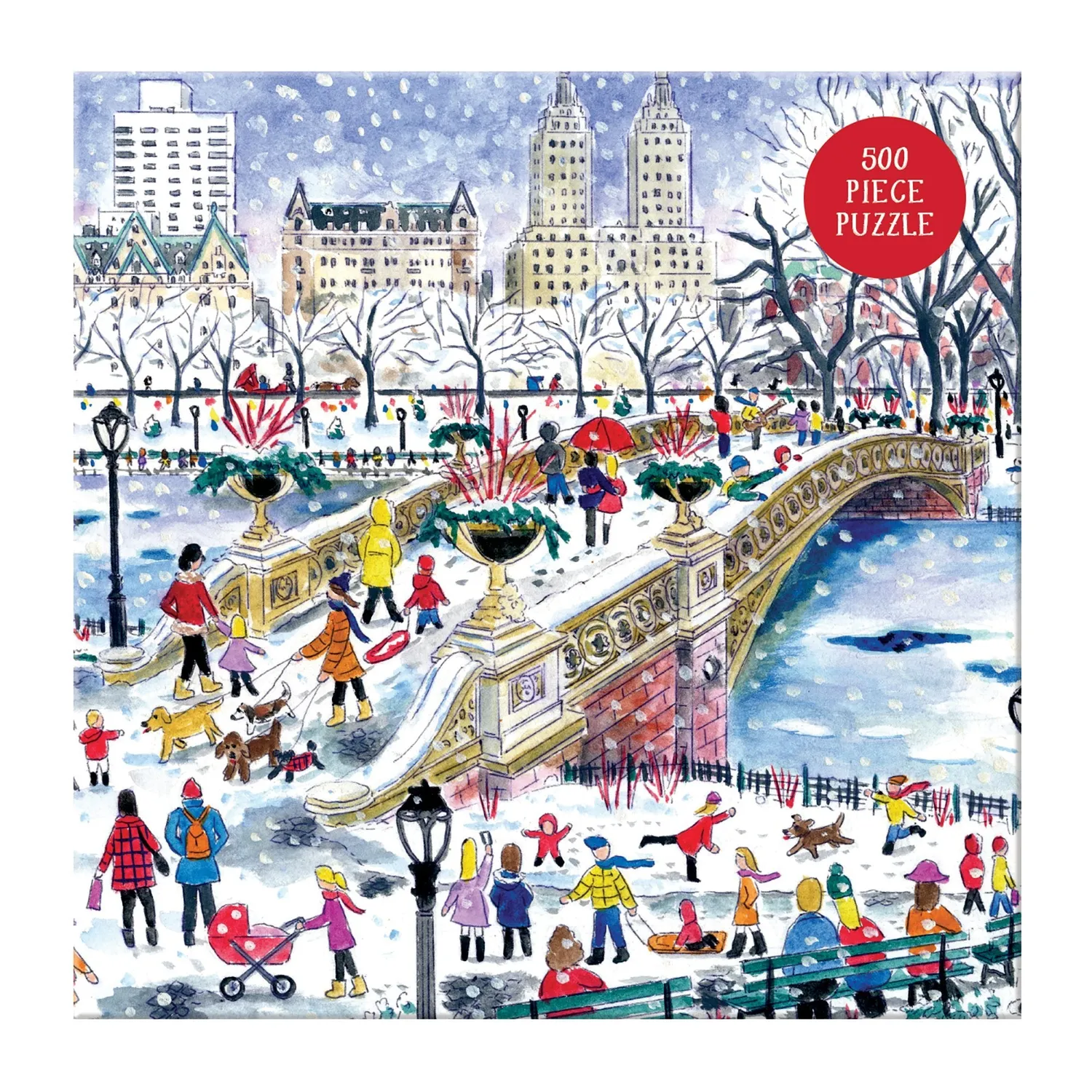 Galison Michael Storrings Bow Bridge puslespil 500 brikker jul