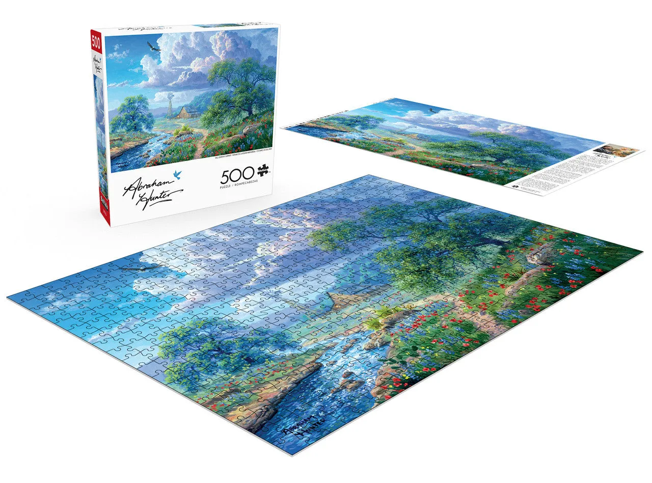 Buffalo Games Abraham Hunter Hill Country Summer puslespil 500 brikker