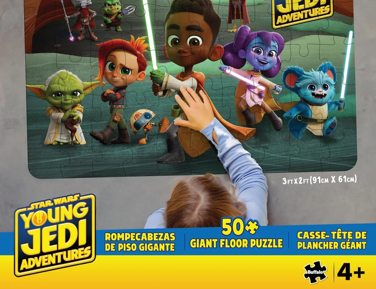 Buffalo Games Star Wars Young Jedi gulvpuslespil 50 jumbobrikker