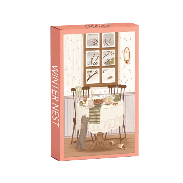 Olleo Winter Nest puslespil 99 brikker vinterhygge