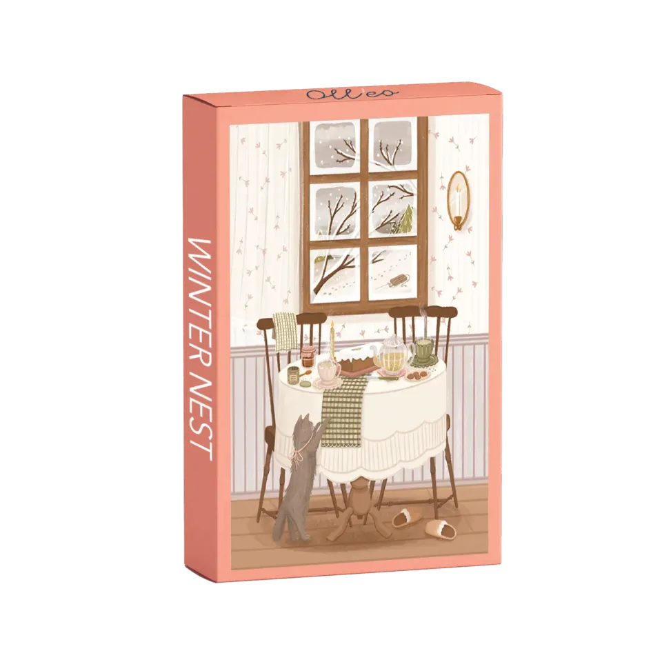 Olleo Winter Nest puslespil 99 brikker vinterhygge