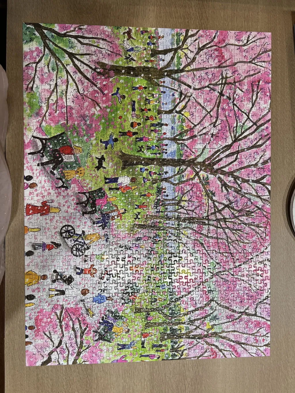 Galison Michael Storrings Cherry Blossoms puslespil 1000 brikker