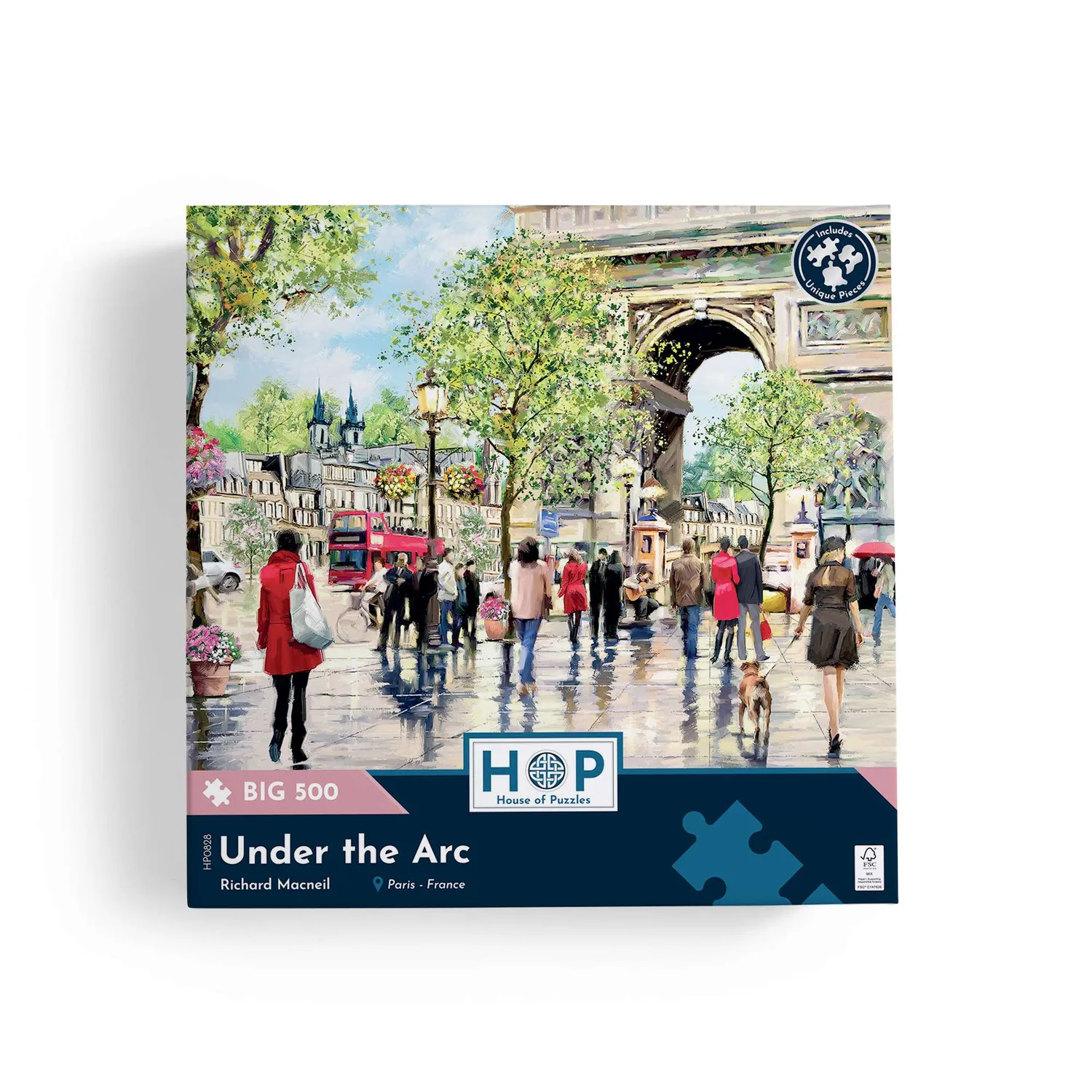 House of Puzzles BIG Under the Arc puslespil 500 brikker Paris