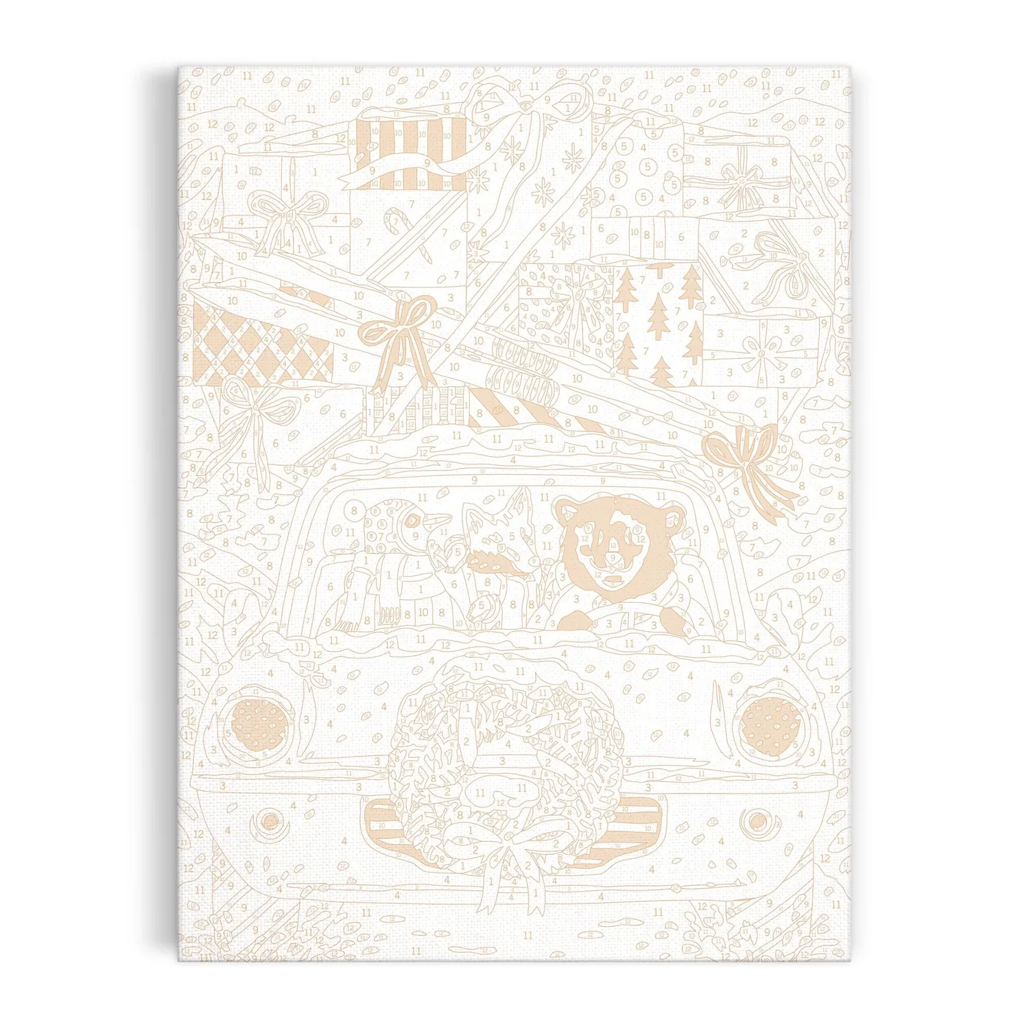 Good Puzzle Co. Christmas Joyride mal efter tal sæt 23x30 cm
