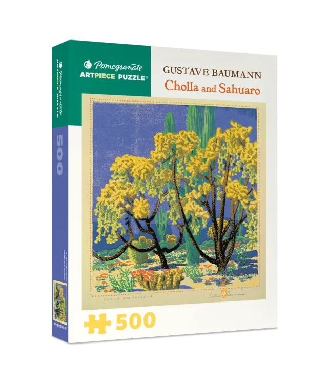 Pomegranate Baumann Cholla Sahuaro puslespil 500 landskab