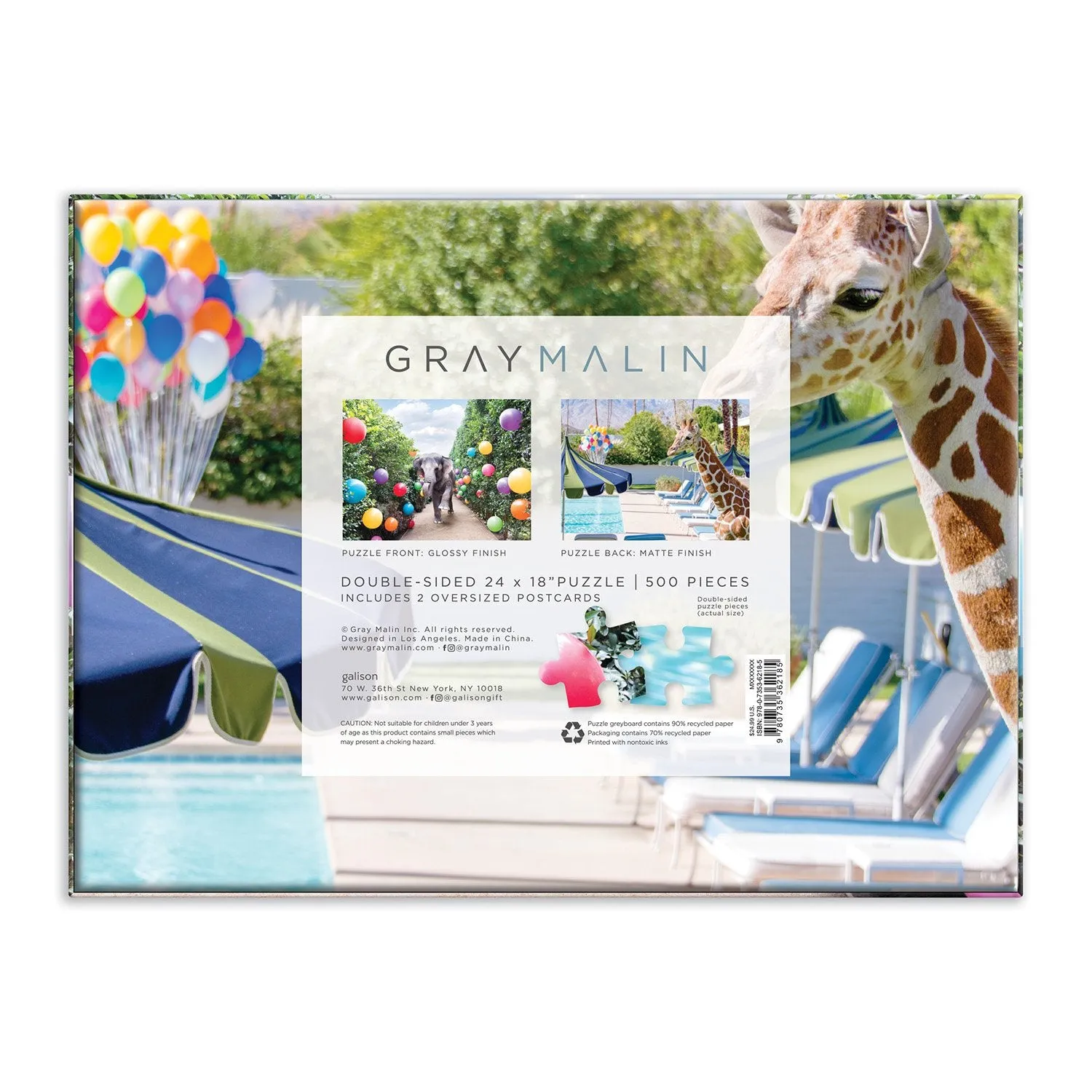 Good Puzzle Co. Gray Malin Party at the Parker 500 puslespil dobbelt