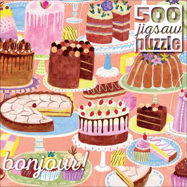 Buffalo Games Bonjour Cakes Galore puslespil 500 brikker kager