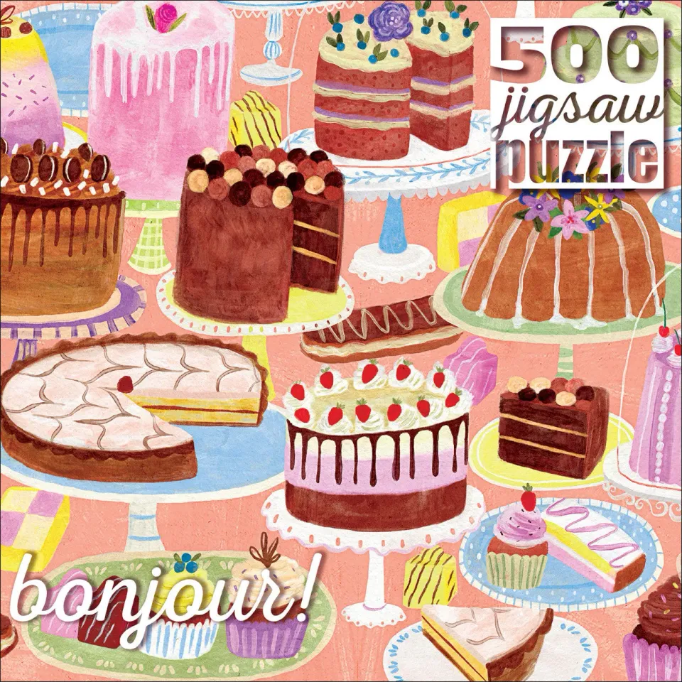 Buffalo Games Bonjour Cakes Galore puslespil 500 brikker kager