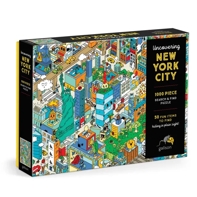 Good Puzzle Co. Uncovering New York City Search Find puslespil 1000 brikker