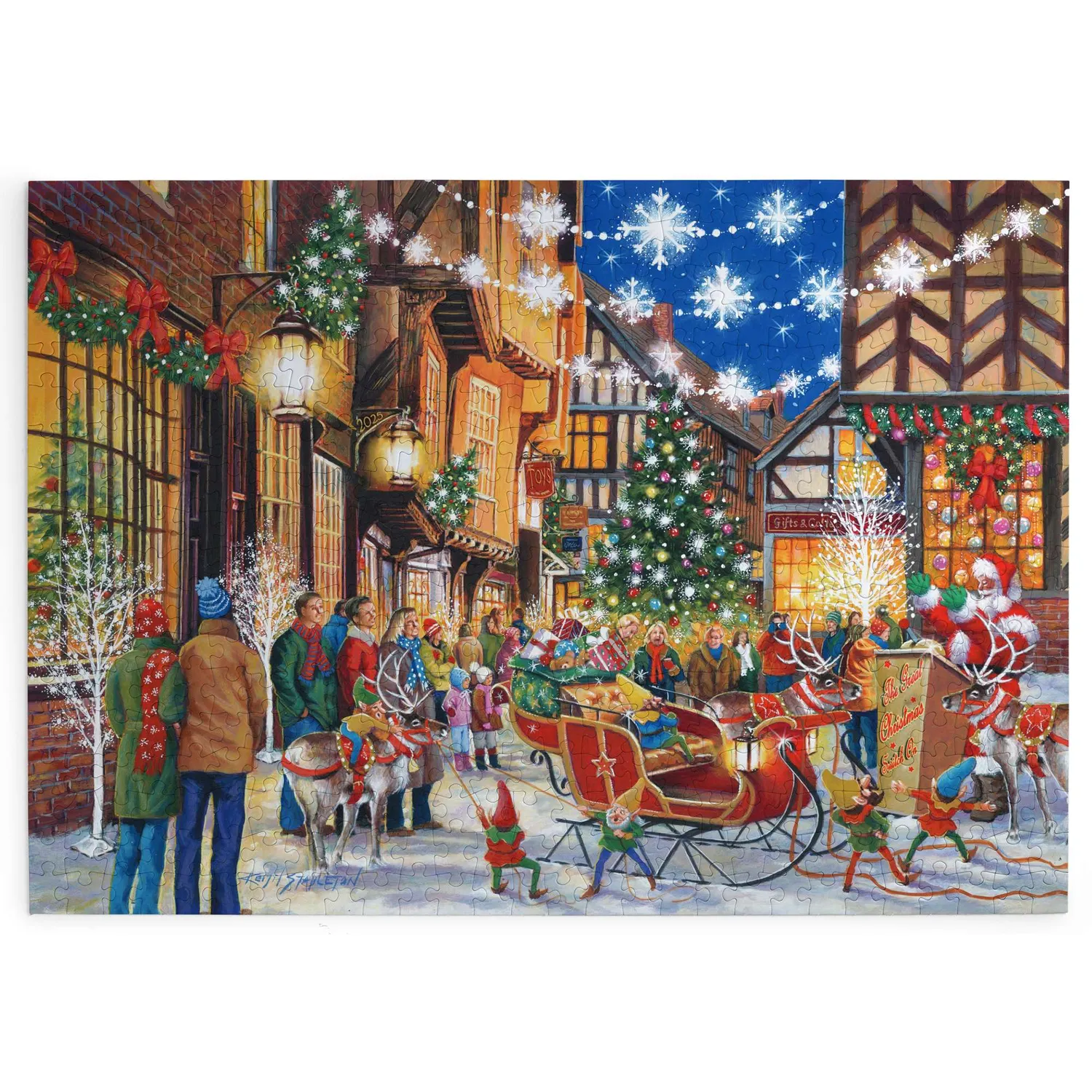 House of Puzzles No.20 Santa Switch On 500 puslespil – jul