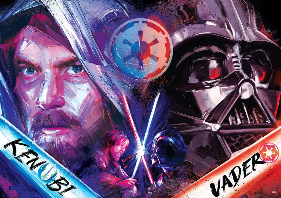 Buffalo Games Kenobi vs Vader puslespil 500 brikker Star Wars