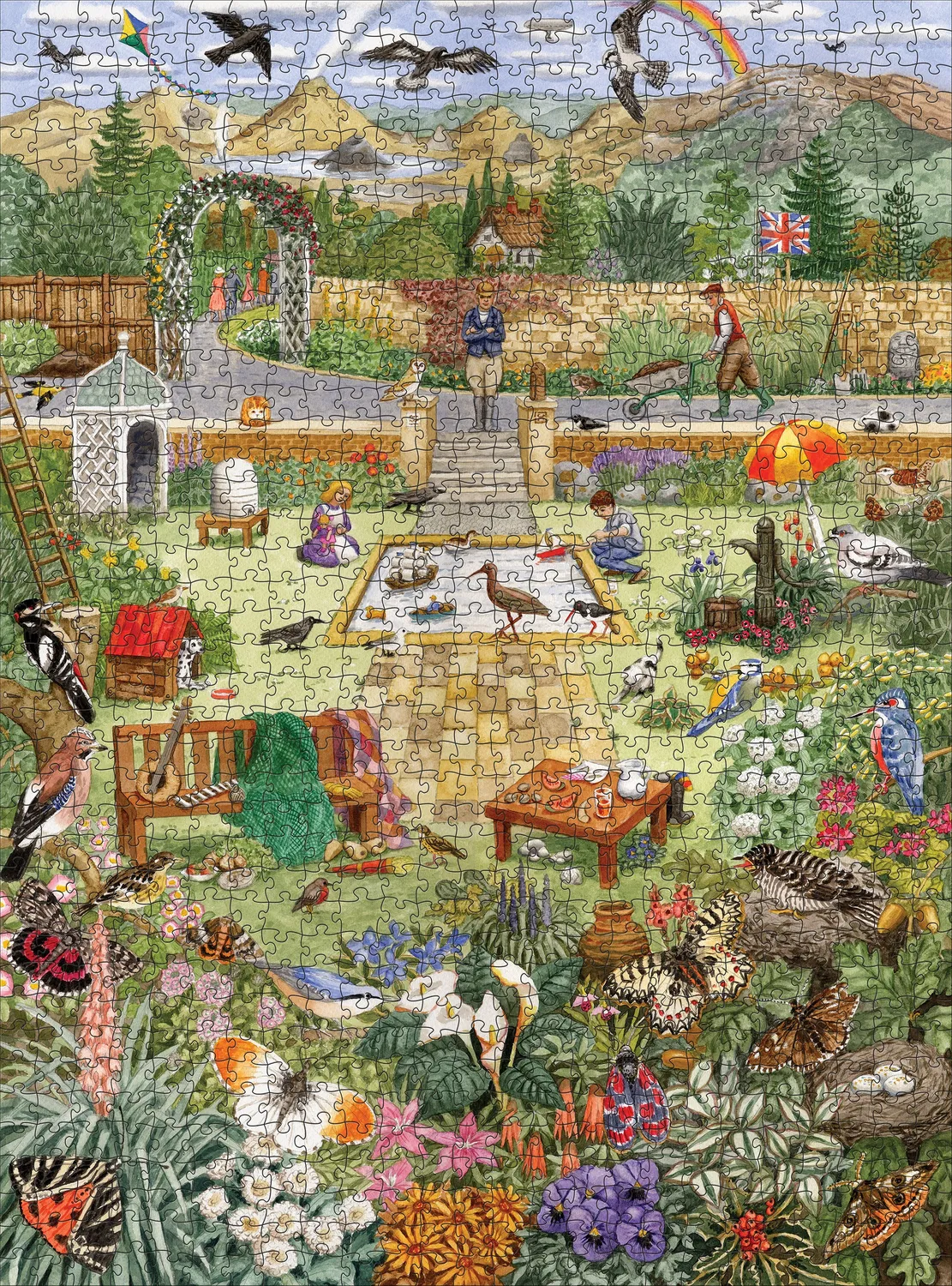 Pomegranate Gale Pitt Alphabet Garden puslespil 1000 brikker