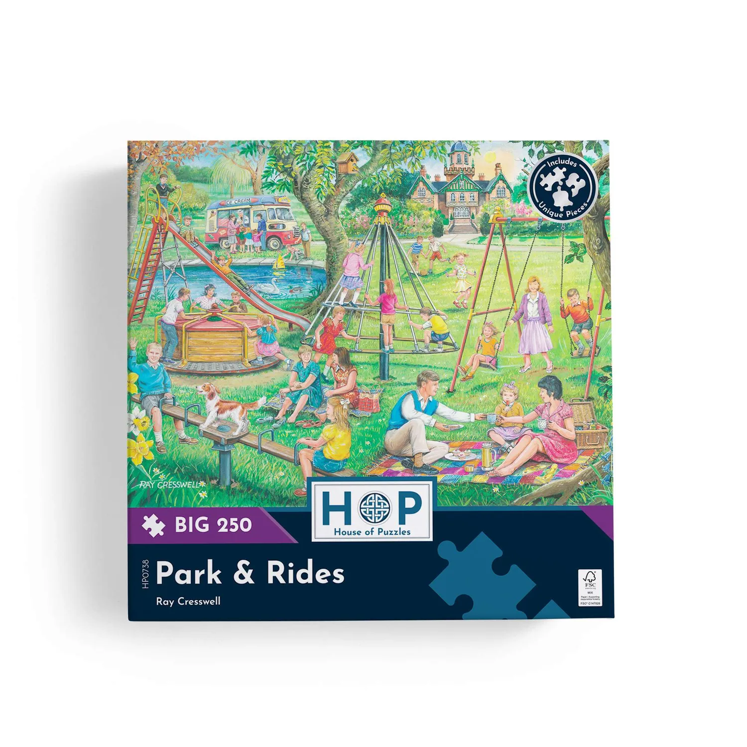 House of Puzzle Park & Rides puslespil BIG 250 store brikker