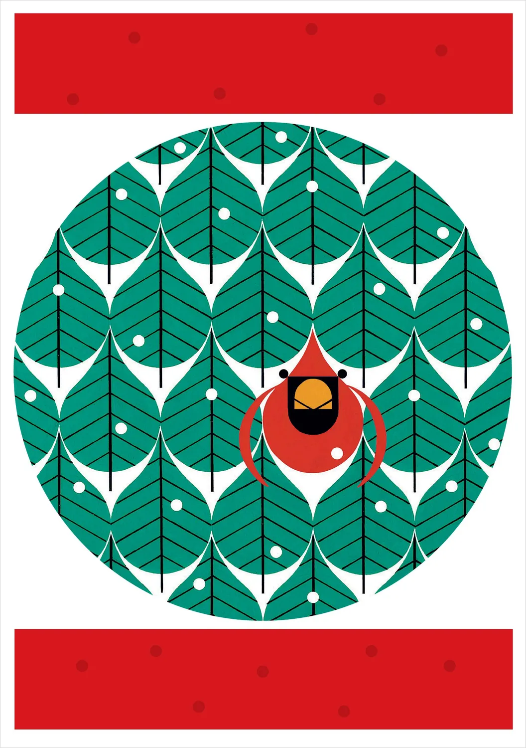 Pomegranate Harper Cool Cardinals julekort 20 stk røde