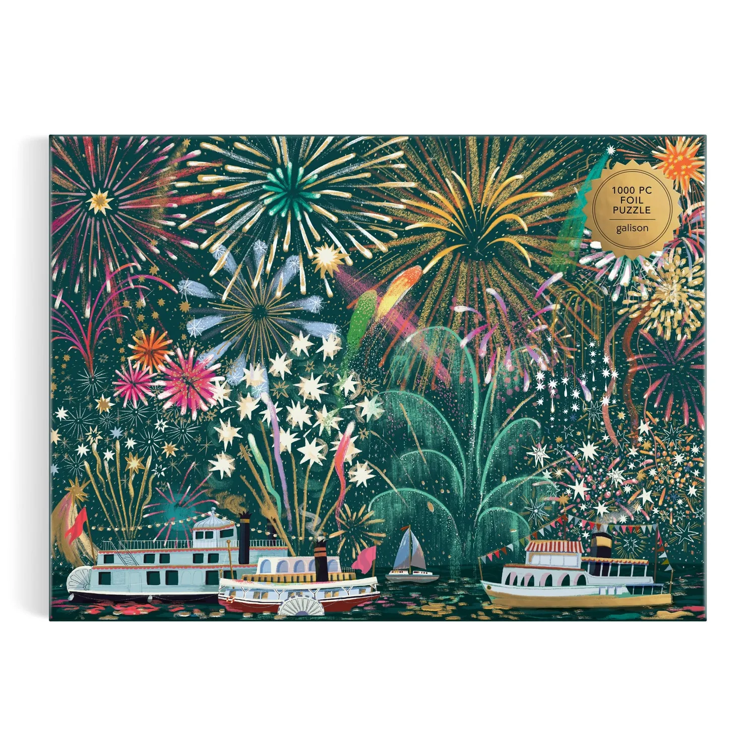 Good Puzzle Co. Fireworks Jubilee puslespil 1000 brikker folie
