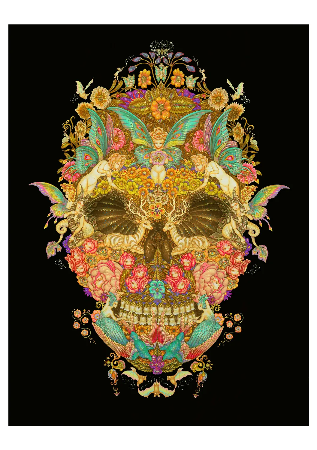 Pomegranate Day of the Dead Tino Rodriguez brevkort 4 motiver