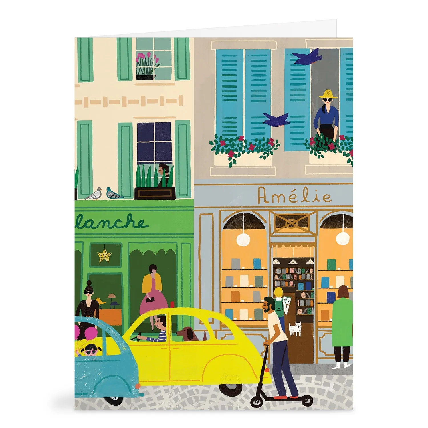 Galison Parisian Life brevkort 16 stk Paris-motiver