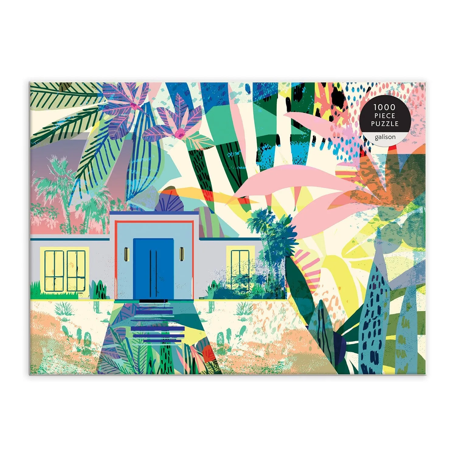 Galison Kitty McCall Palm Springs puslespil 1000 brikker pastel