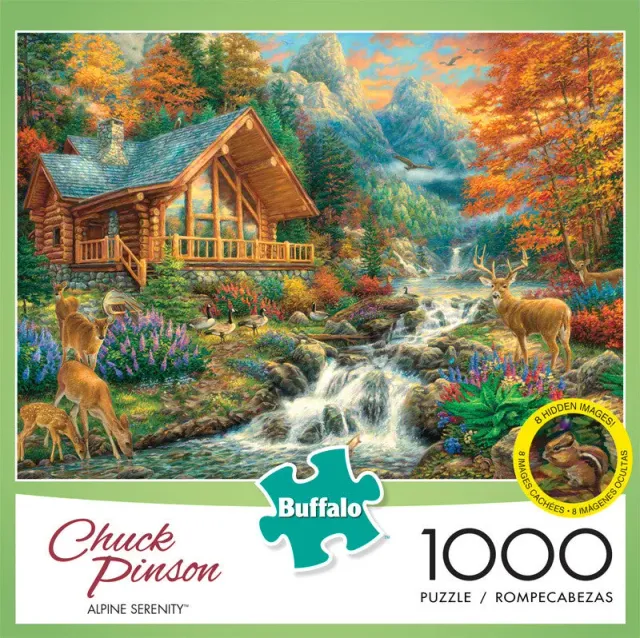 Buffalo Games Chuck Pinson Alpine Serenity puslespil 1000 brikker