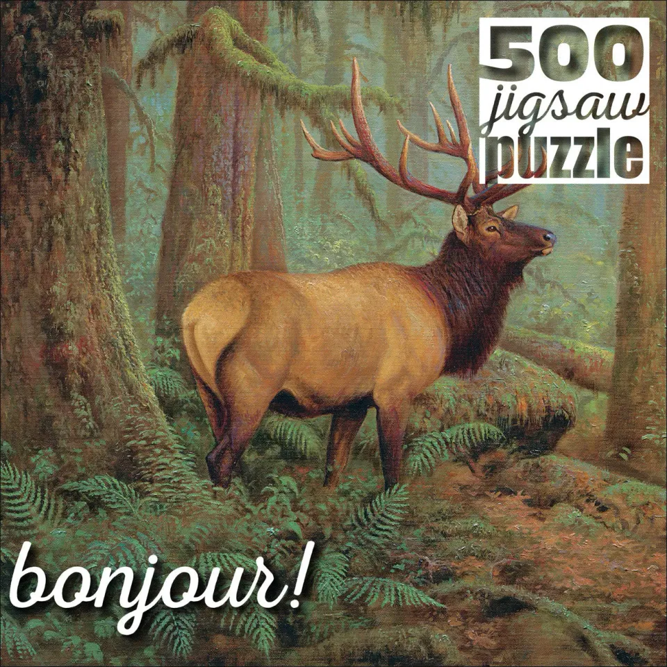 Buffalo Games Bonjour Forest King puslespil 500 brikker – hjort
