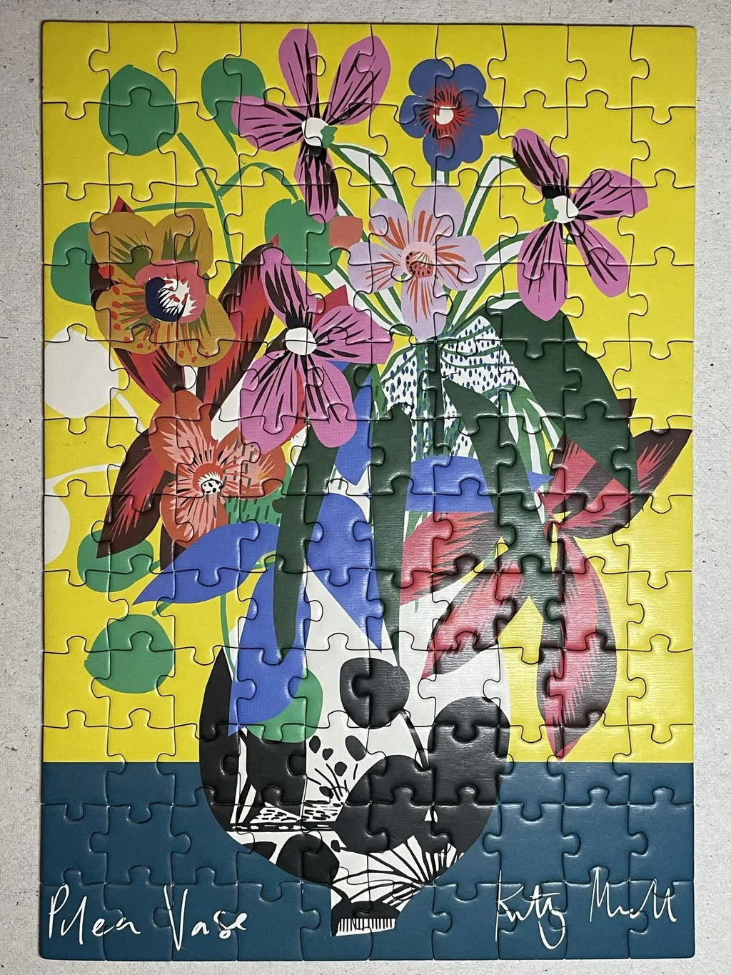 Galison Kitty McCall puslespil 3x120 brikker blomstervaser