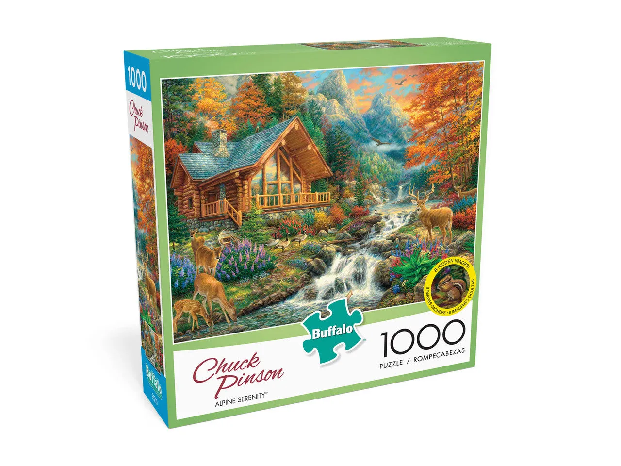 Buffalo Games Chuck Pinson Alpine Serenity puslespil 1000 brikker