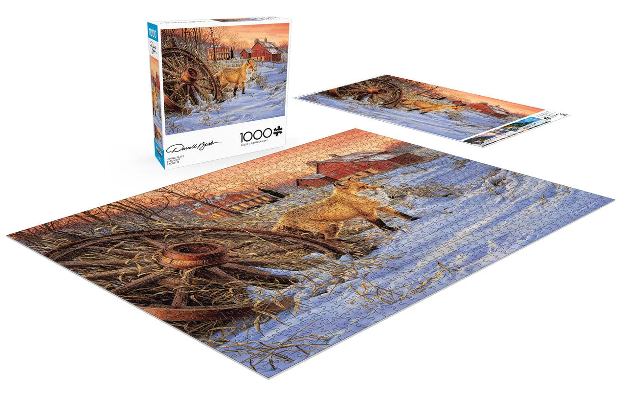 Buffalo Games Darrell Bush Hiding Place puslespil 1000 brikker natur