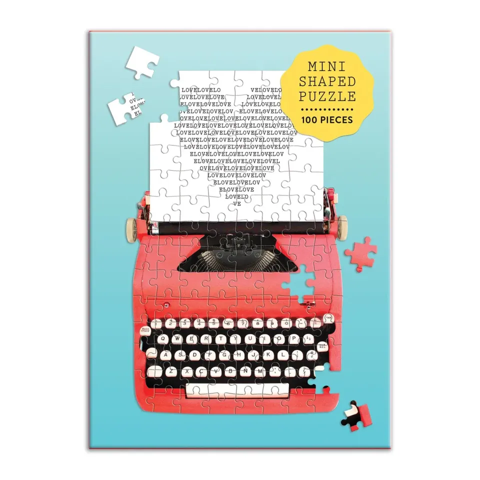 Good Puzzle Co. Just My Type skrivemaskine minipuslespil 100 brikker