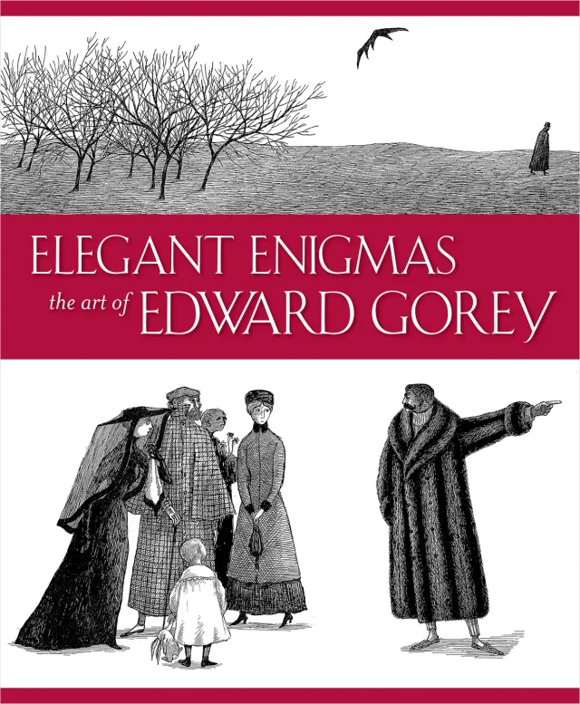 Pomegranate Edward Gorey kunstbog – Elegant Enigmas udstilling