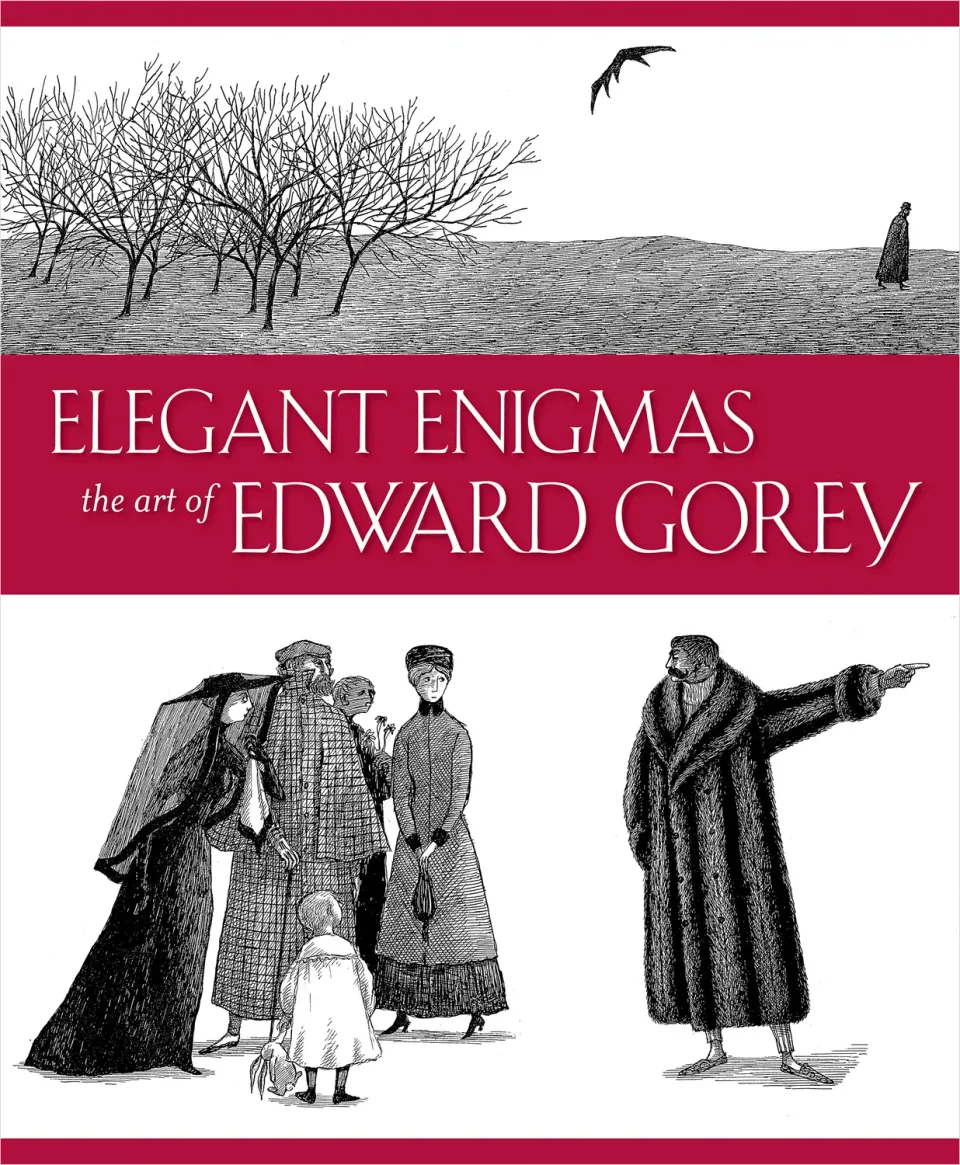 Pomegranate Edward Gorey kunstbog – Elegant Enigmas udstilling