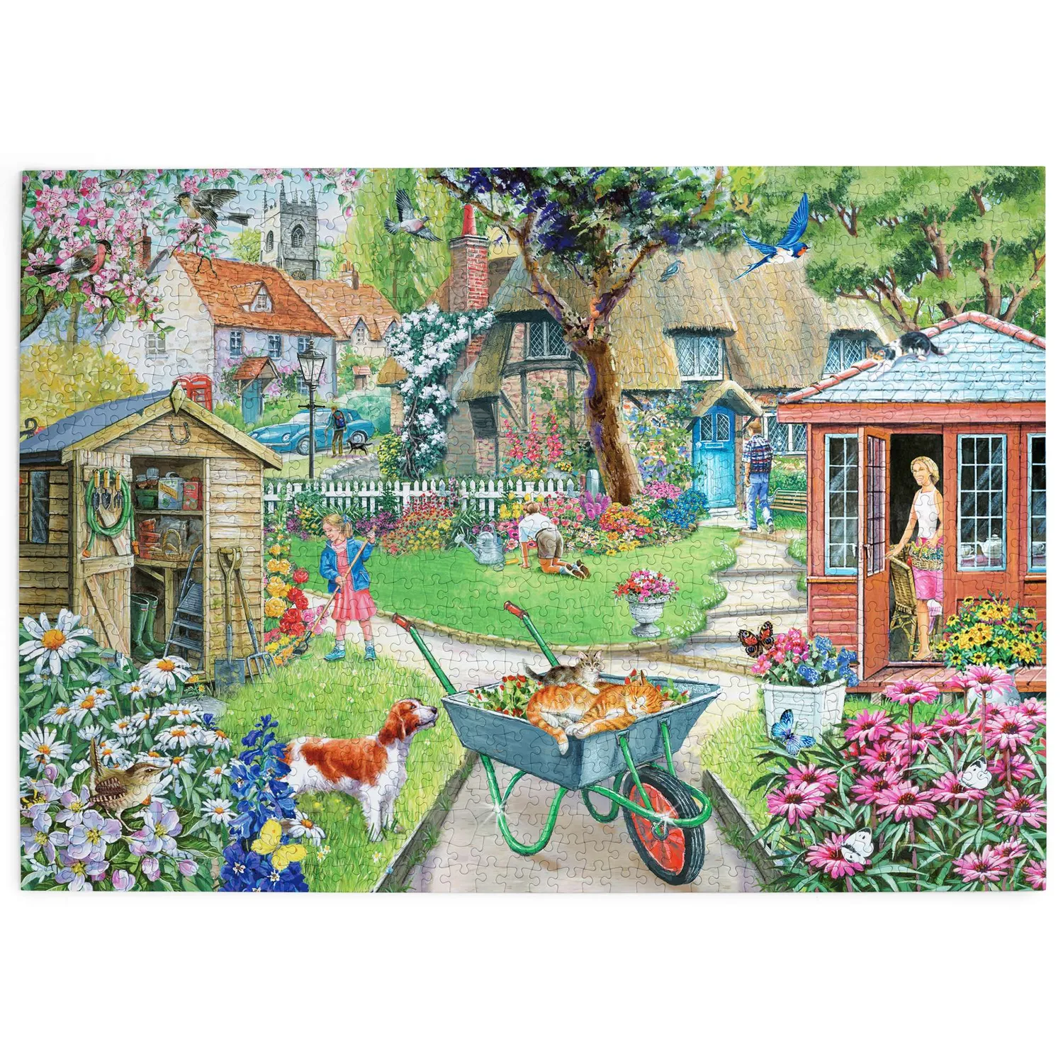 House of Puzzles Bloomin' Lovely puslespil 1000 brikker blomster