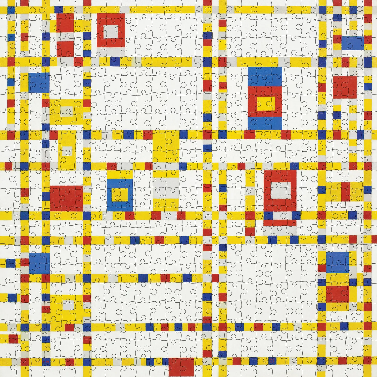 Pomegranate Mondrian Broadway Boogie puslespil 500 brikker