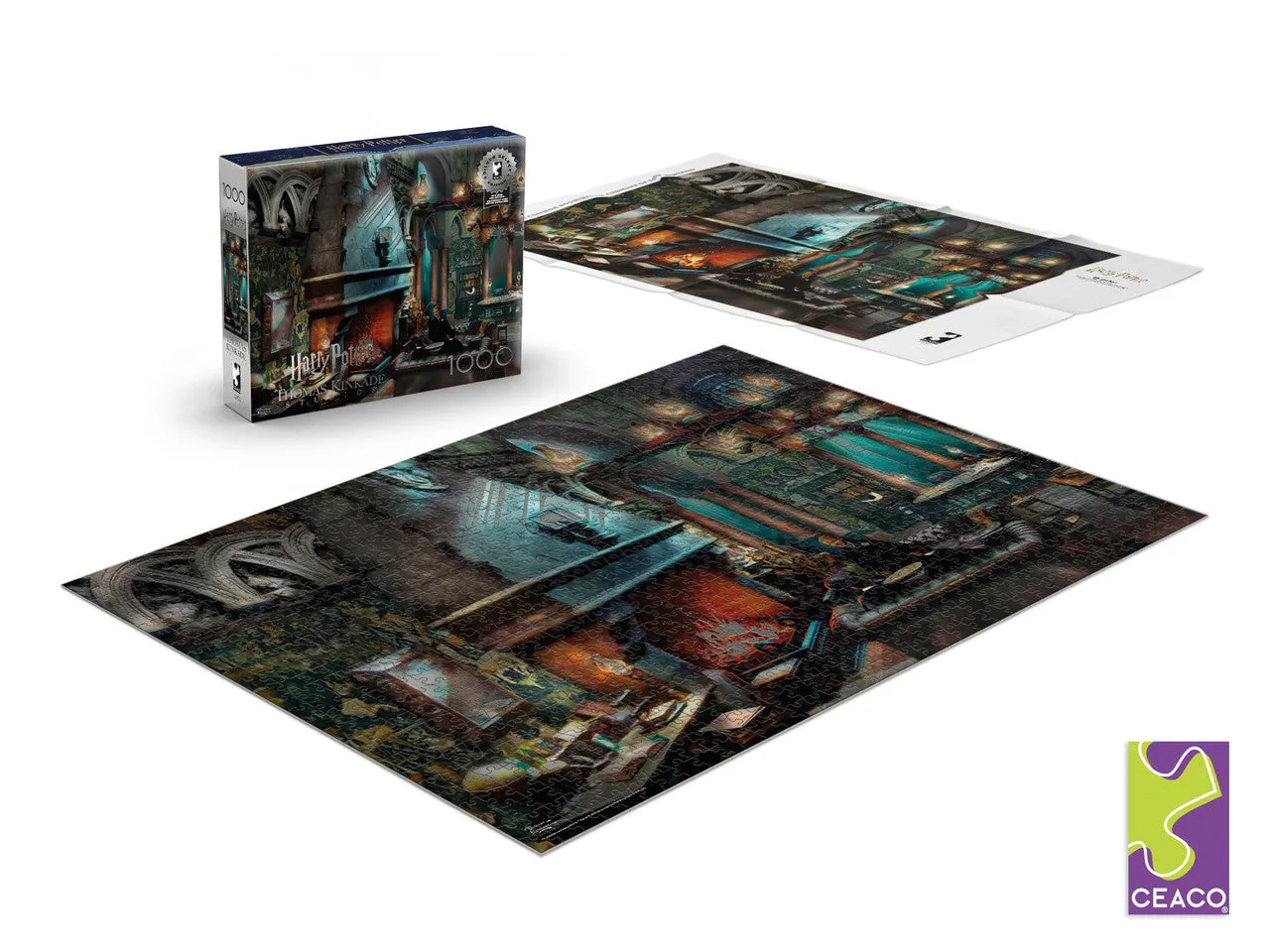 Buffalo Games Silver Select Slytherin puslespil 1000 brikker gaveæske