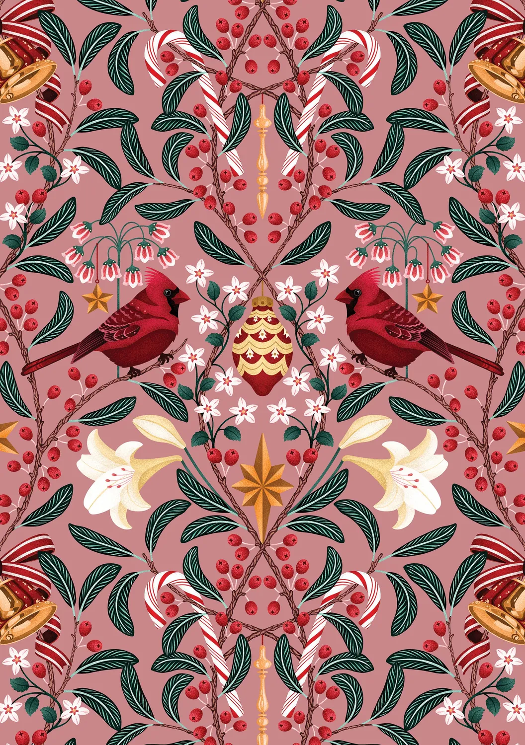 Pomegranate Catherine Marion Holiday julekort sæt fuglemotiv