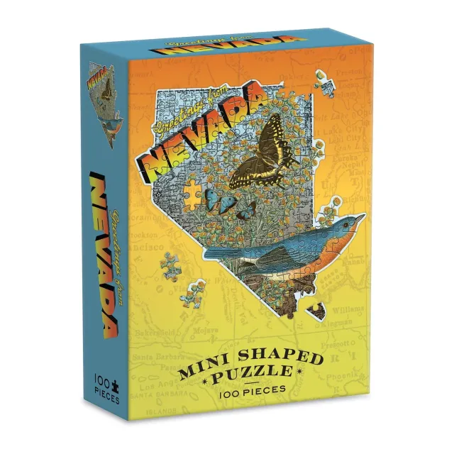 Good Puzzle Co. Wendy Gold Nevada minipuslespil 100 brikker gave