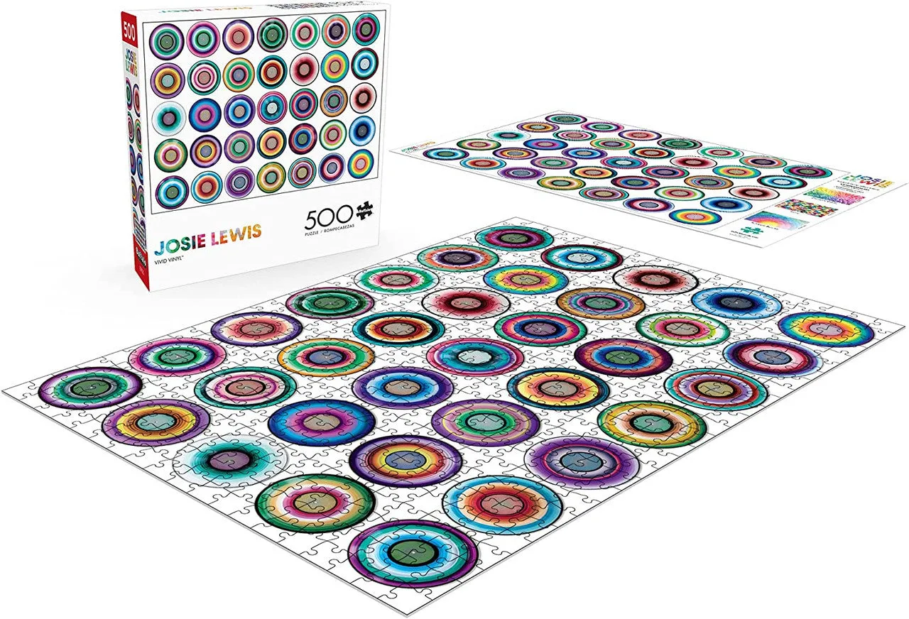 Buffalo Games Josie Lewis Vivid Vinyl puslespil 500 brikker farverig