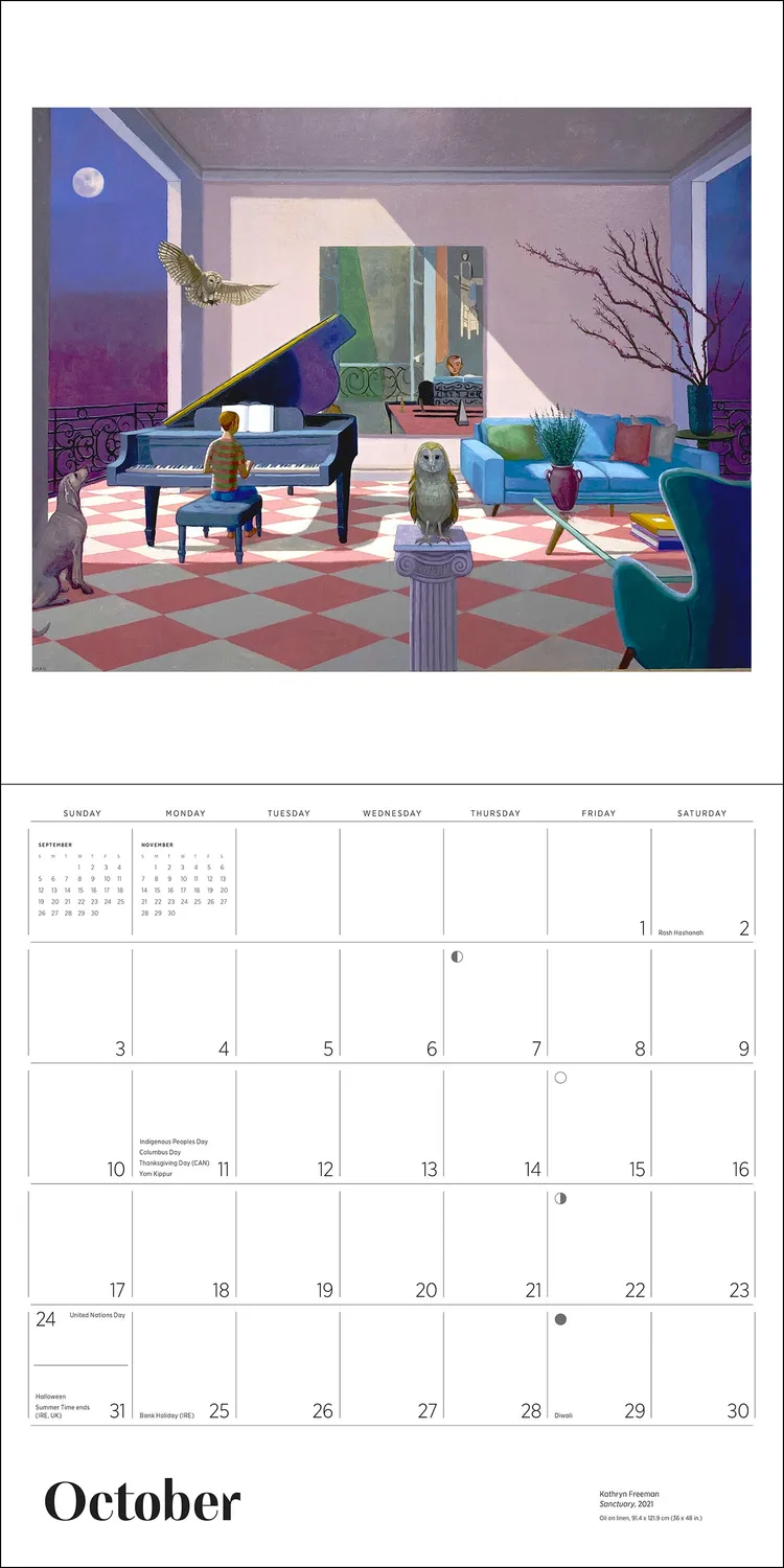 Pomegranate Freeman Daydreams vægkalender 2027 dyr