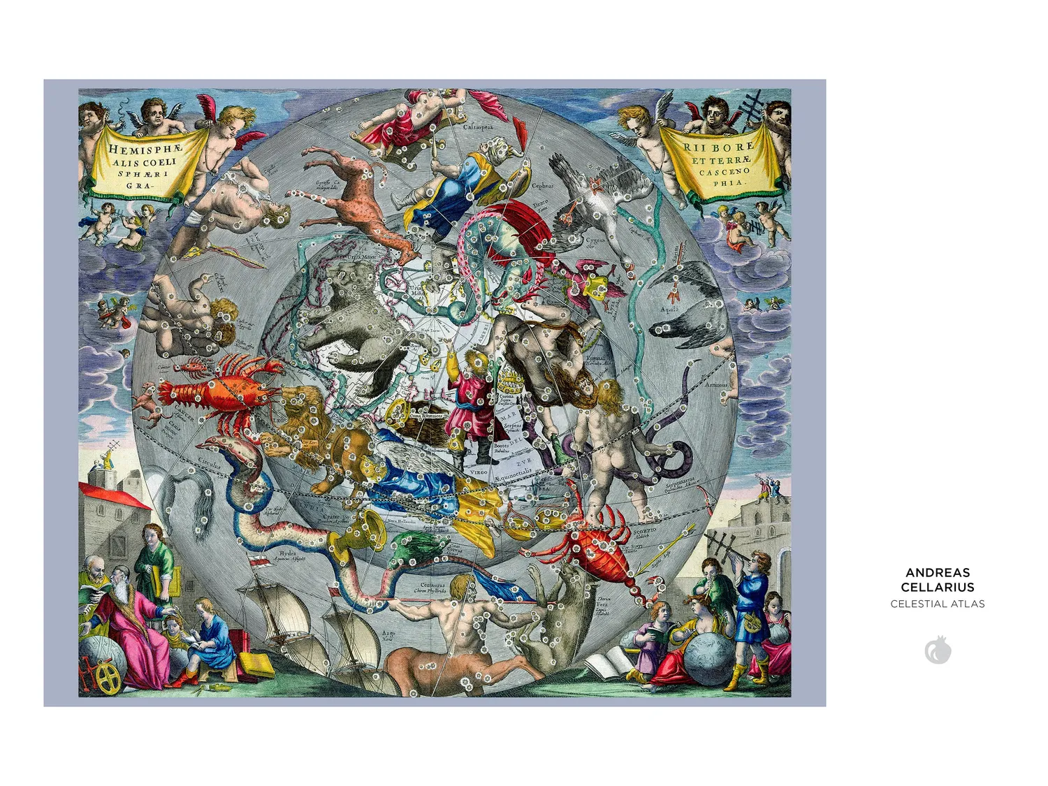 Pomegranate Andreas Cellarius Celestial Atlas puslespil 1000 brikker