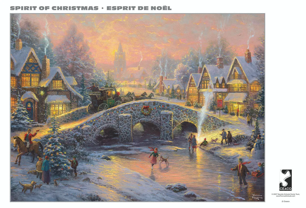 Buffalo Games Silver Select Spirit of Christmas puslespil 1000 brikker jul
