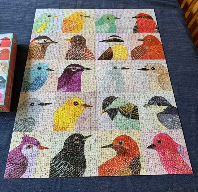 Galison Zlatkis Avian Friends puslespil 1000 brikker fugle