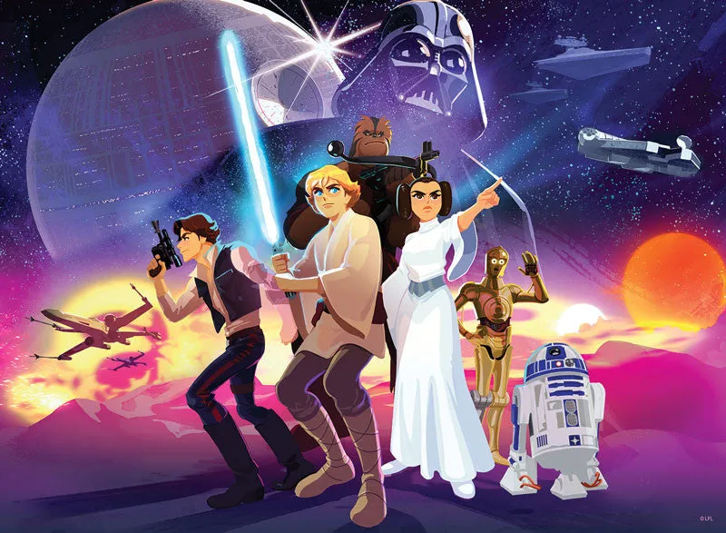 Buffalo Games Star Wars Rebel Heroes puslespil 100 brikker børn