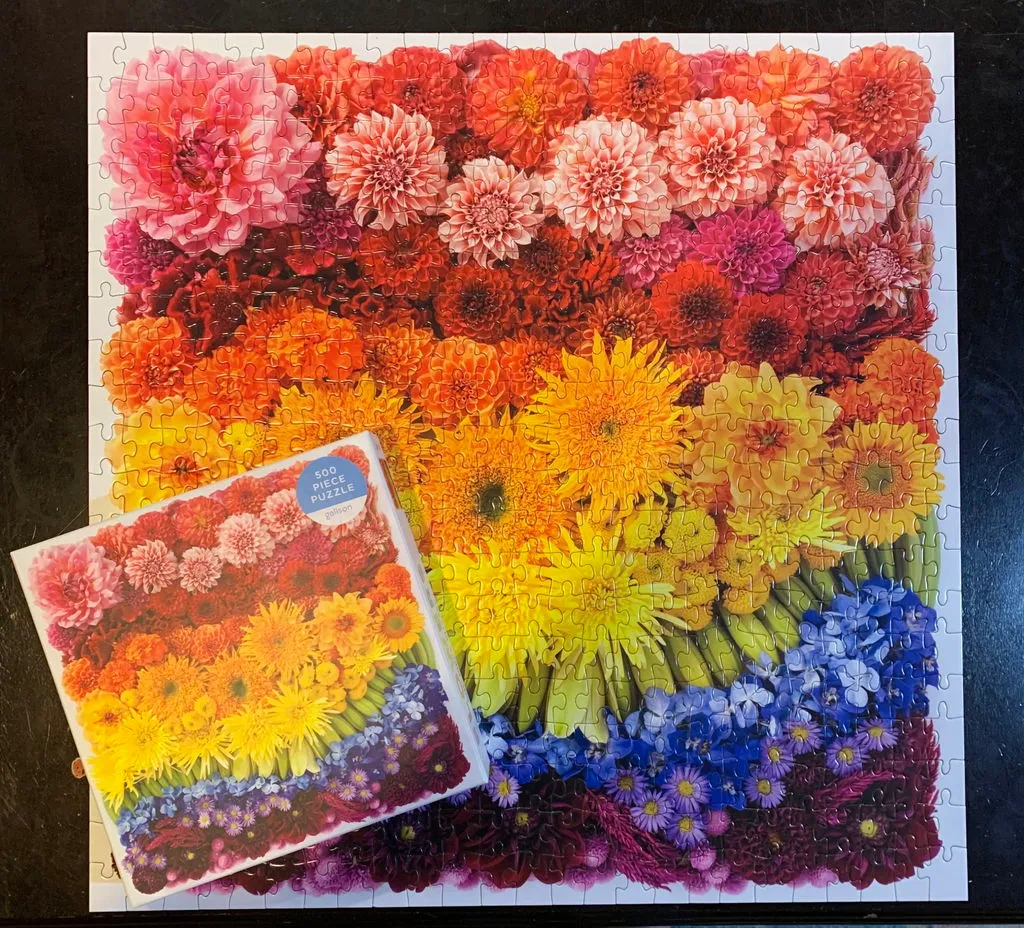 Good Puzzle Co. Rainbow Summer Flowers puslespil 500 brikker blomster